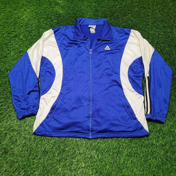 VTG 90s Adidas Equipment Silver Tag Track Jacket Mens XL Oversized Fit EQT - Picture 1 of 12